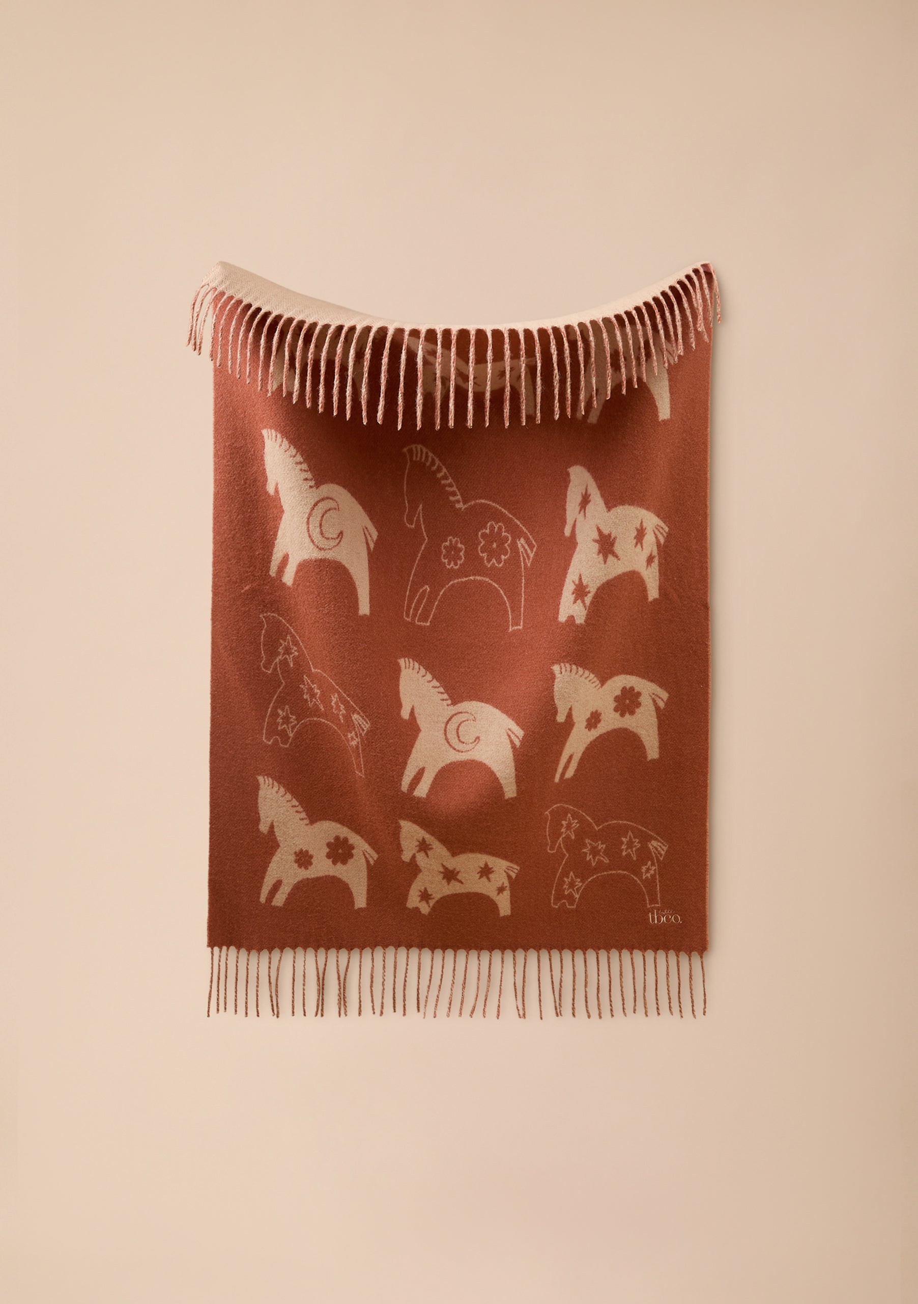 ま*る様 【LIDNM】BABY WOOL BLANKET STOLE Lambswool Baby Blanket in Rust Gallop – TBCo