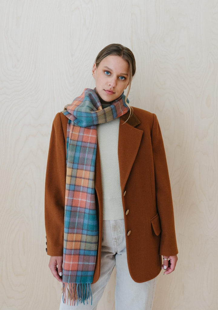 Lambswool Oversized Scarf in Buchanan Antique Tartan - TBCo
