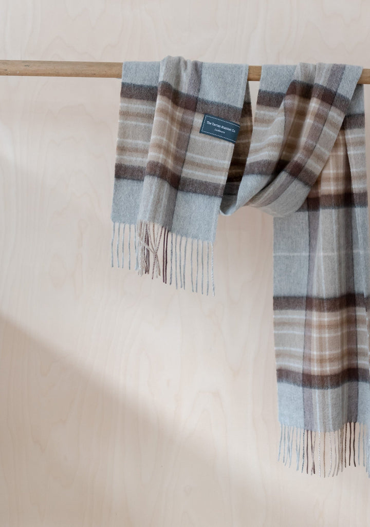Men's Cashmere Scarf in Mackellar Tartan - TBCo