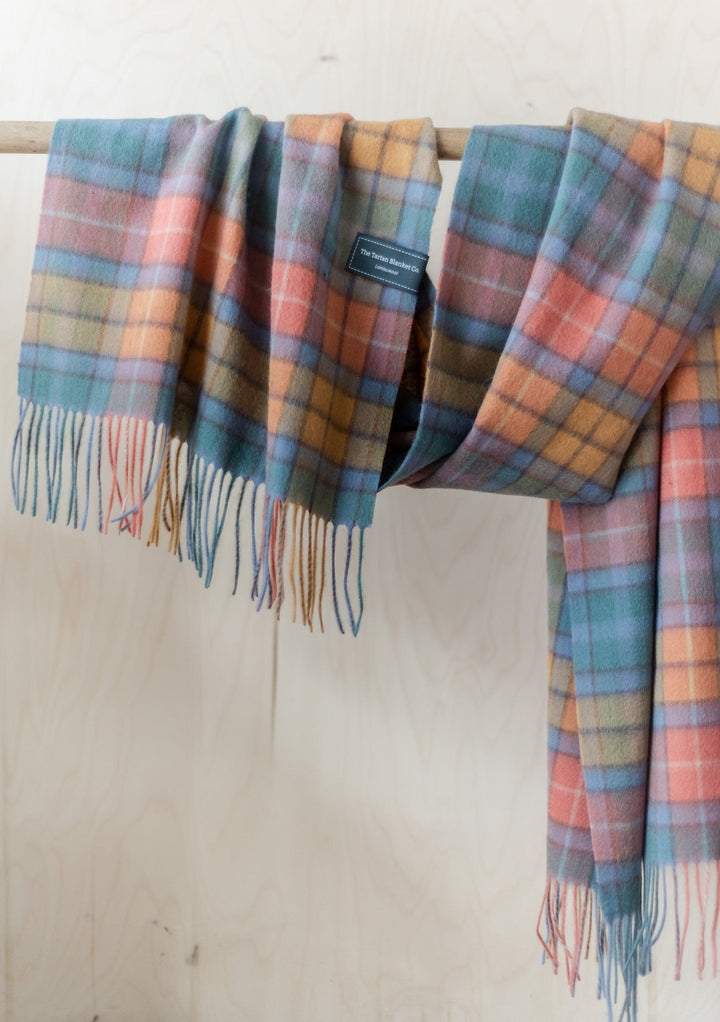 Lambswool Oversized Scarf in Buchanan Antique Tartan - TBCo