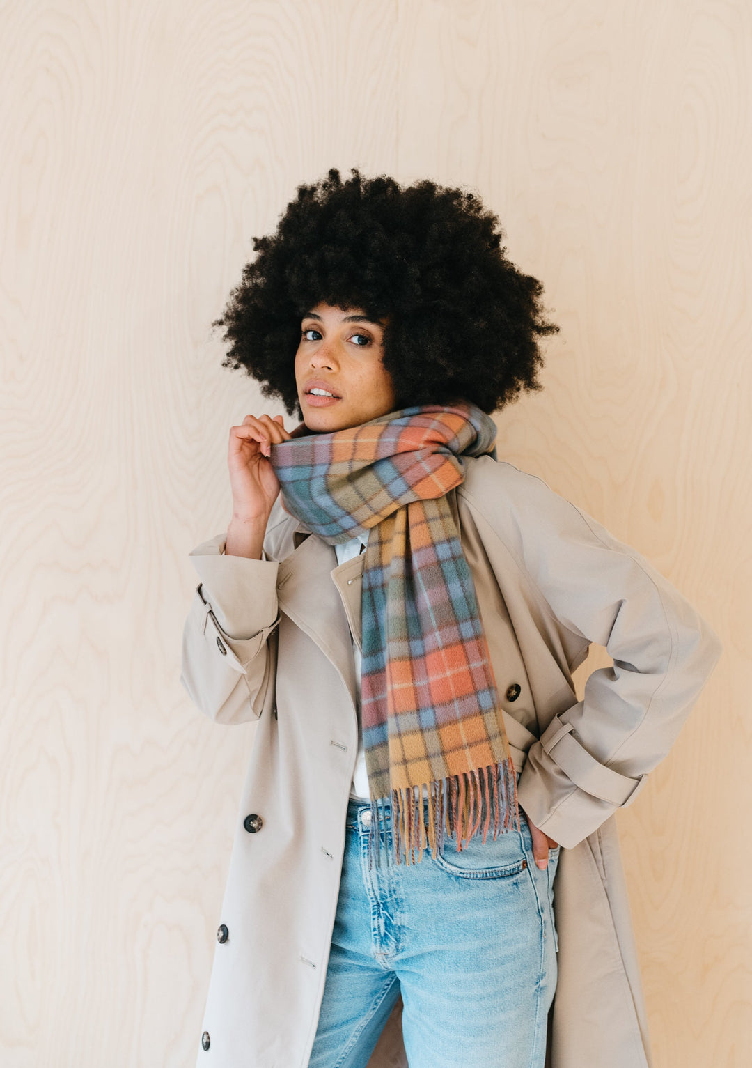 Lambswool Scarf in Buchanan Antique Tartan - TBCo