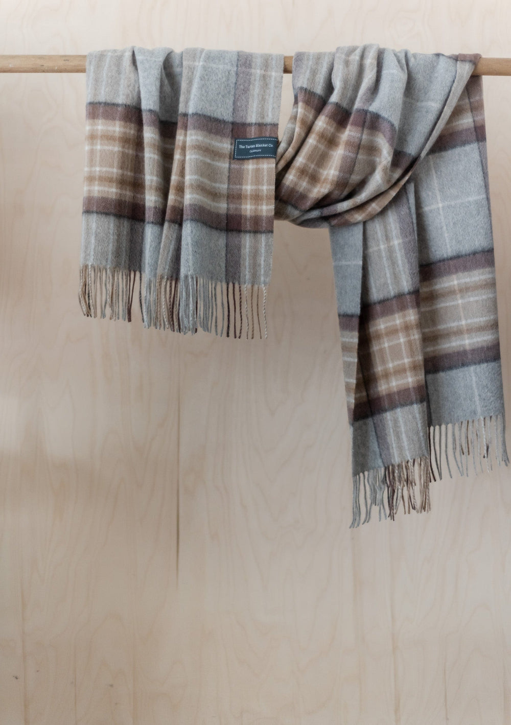 Cashmere Blanket Scarf in Mackellar Tartan - TBCo