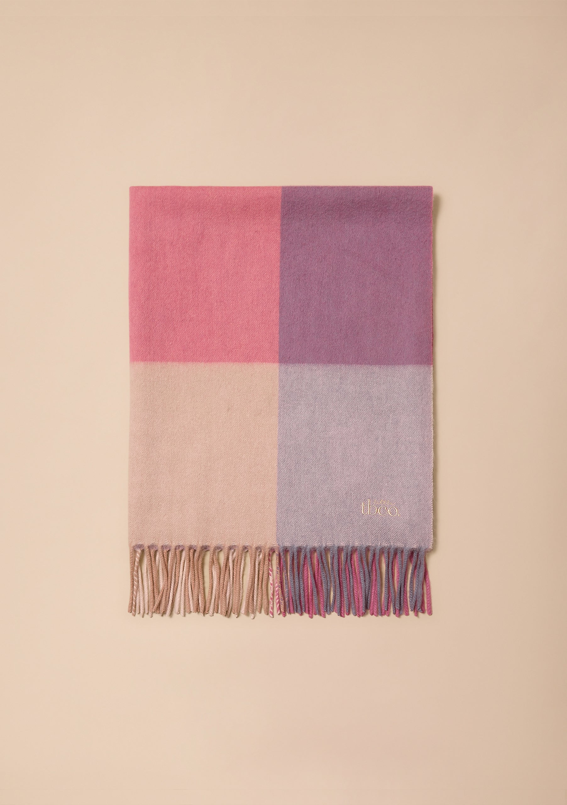 Lambswool Baby Blanket in Pink Block Check – TBCo