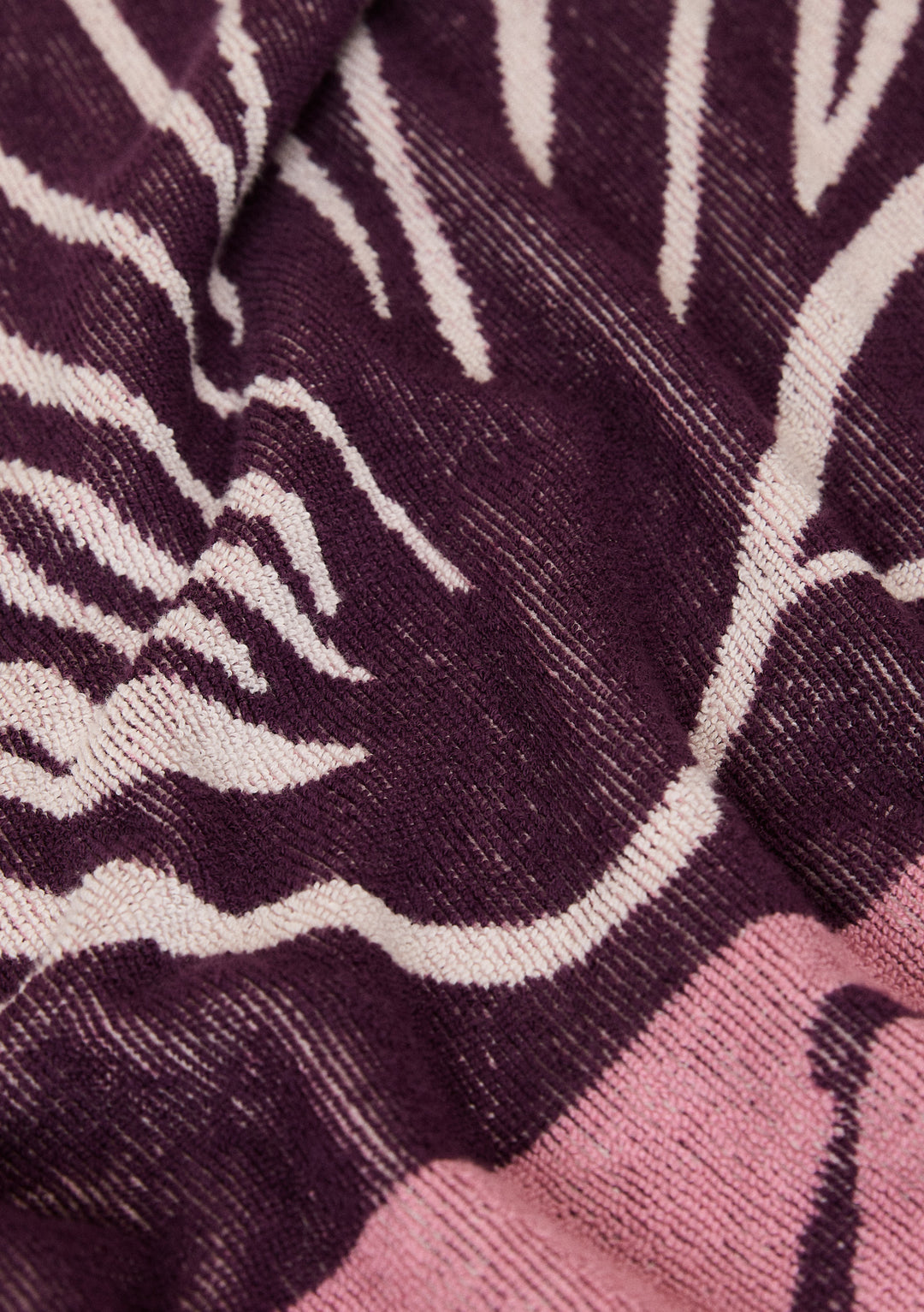 Cotton Beach Towel in Pink Shell