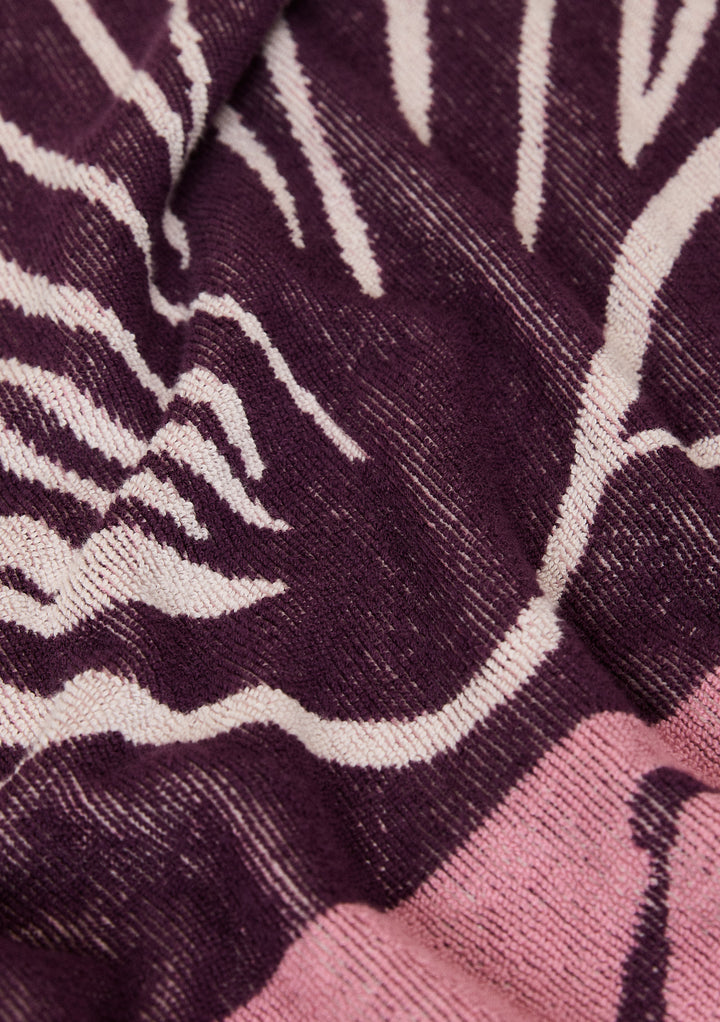 Cotton Beach Towel in Pink Shell