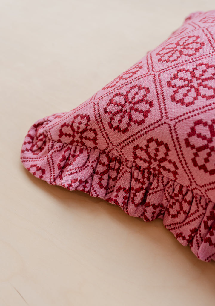 Cotton Cushion Cover in Pink Floral