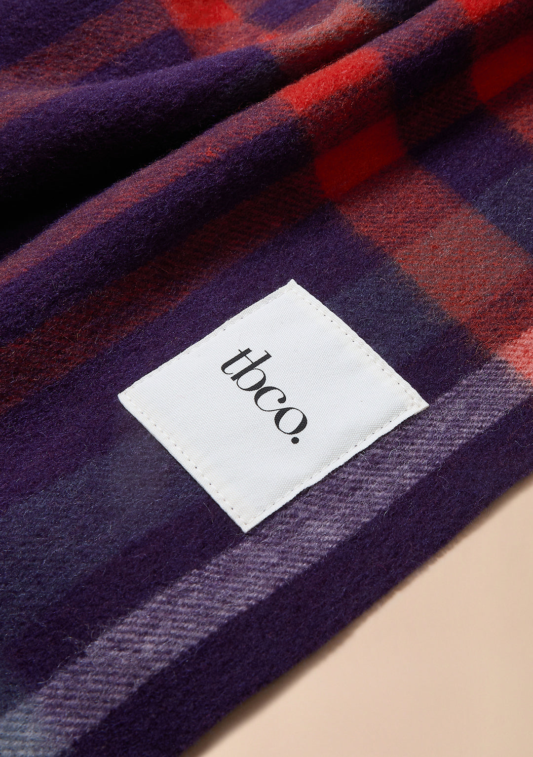 Lambswool Skinny Scarf in Blue Modern Tartan