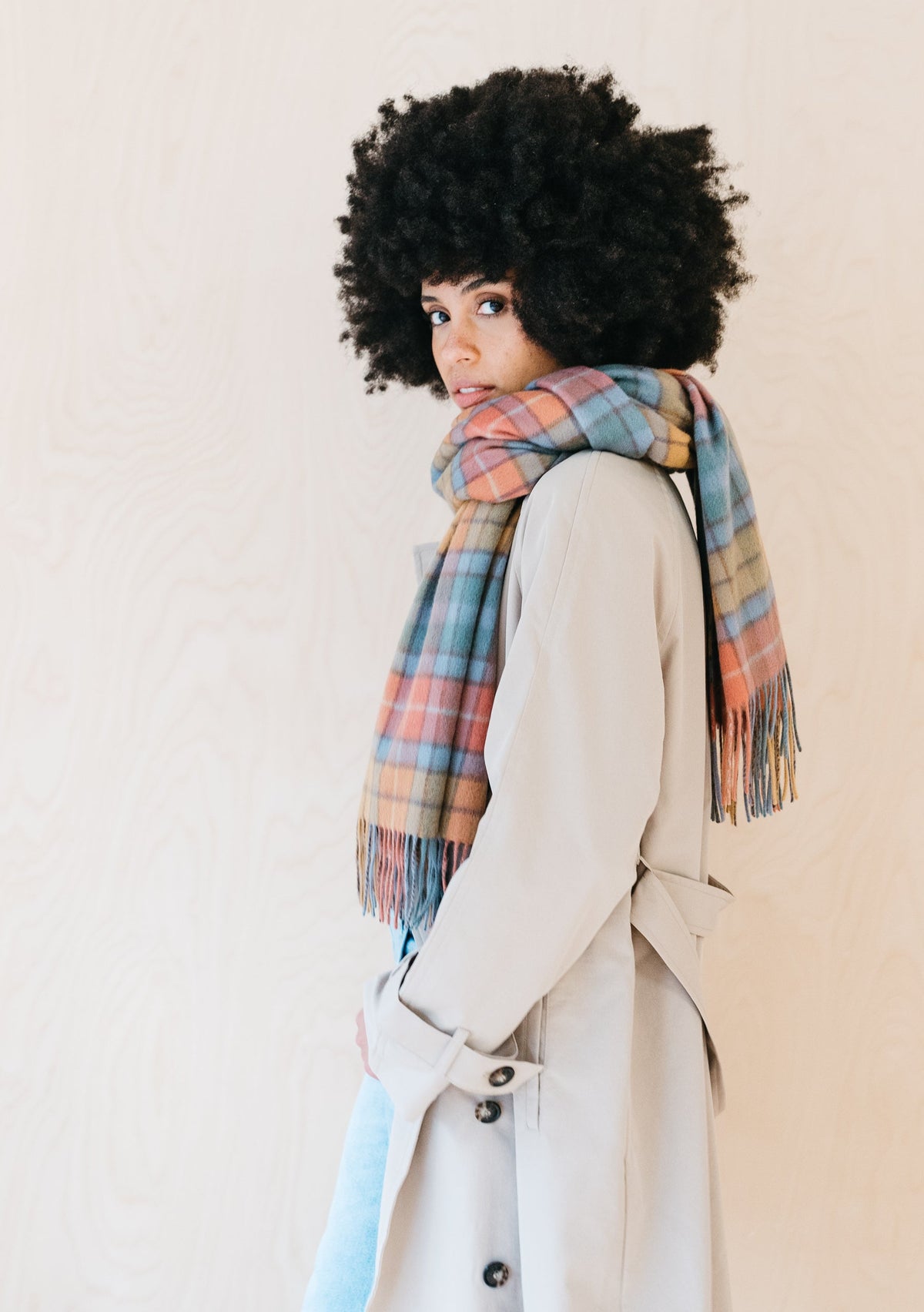 Lambswool Blanket Scarf in Buchanan Antique Tartan