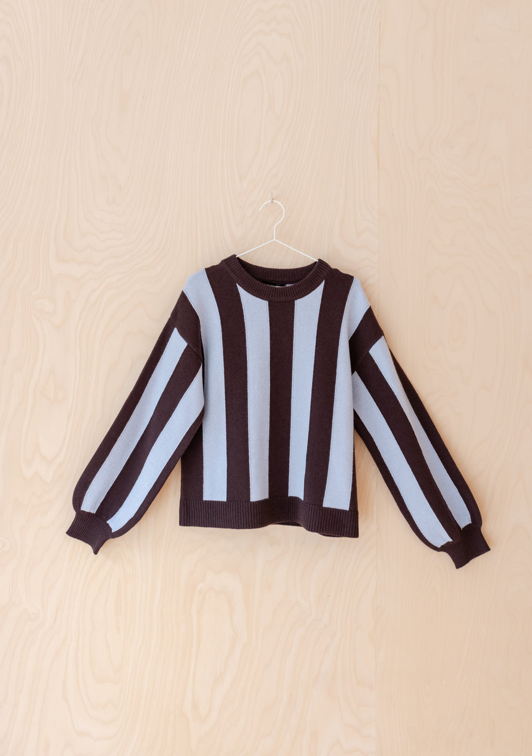 Pull décontracté en laine à rayures bleues NC x TBCo