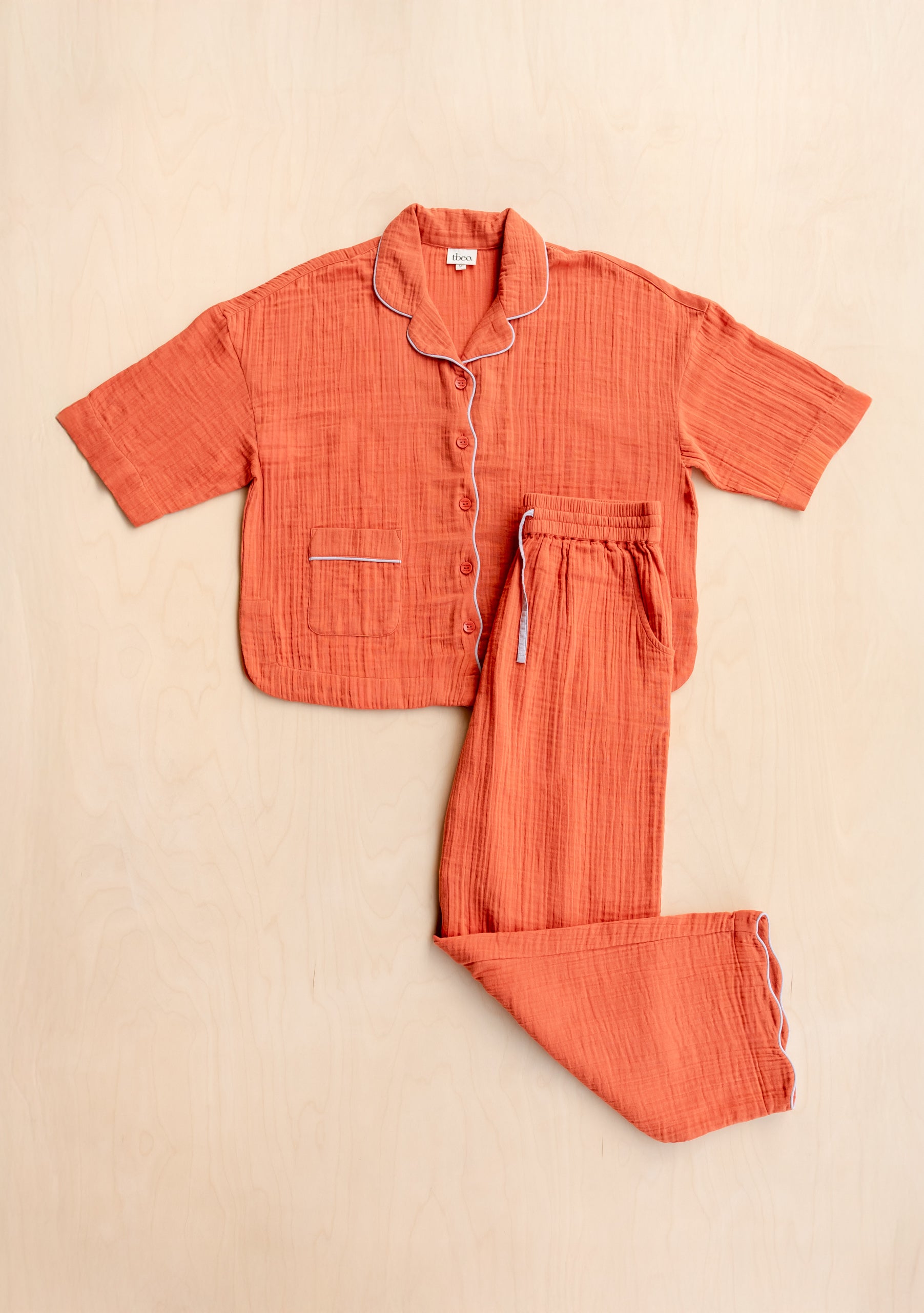 TBCo Cotton Women's Pyjamas in Rust