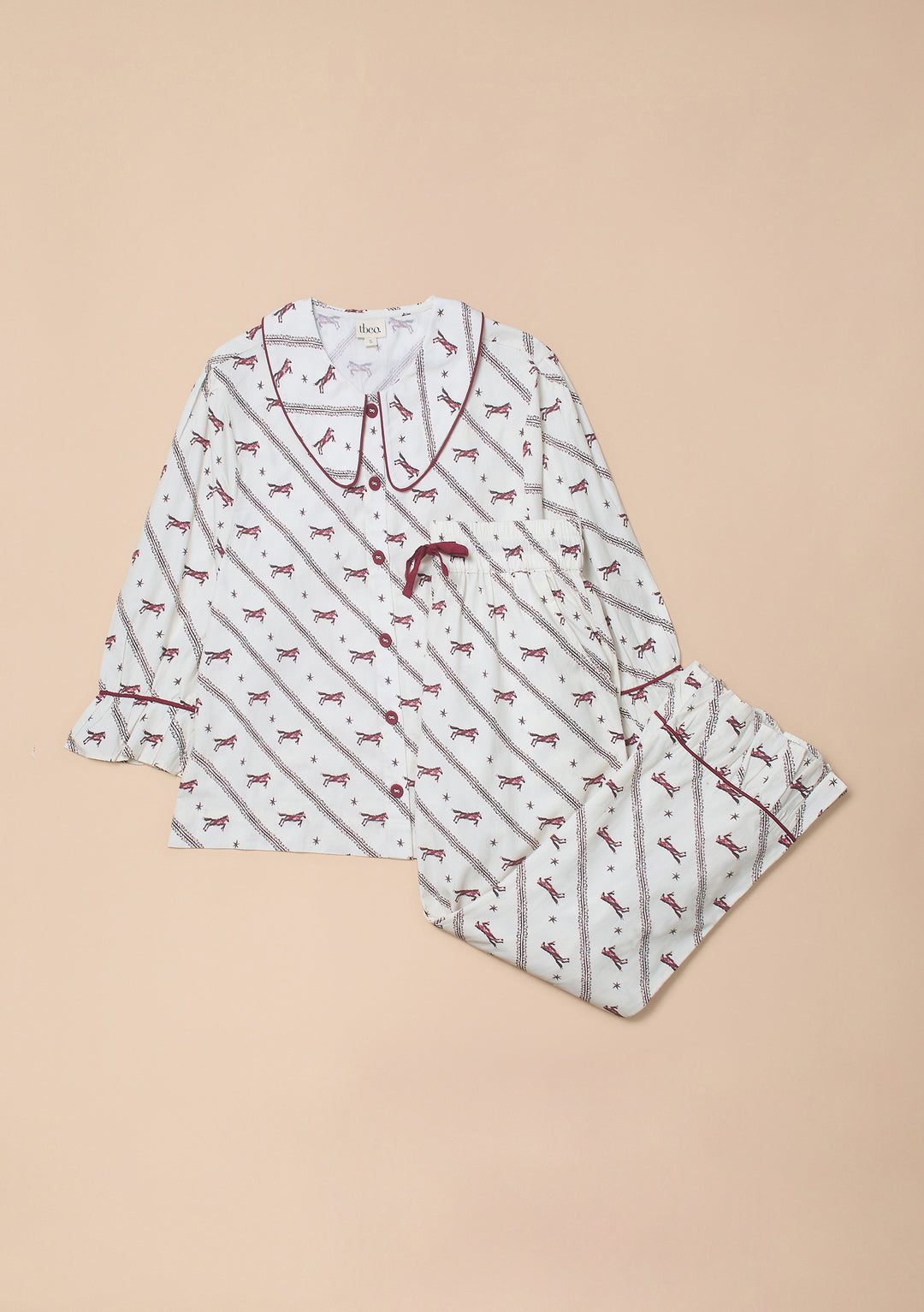 Cotton Pajamas in Cream Gallop
