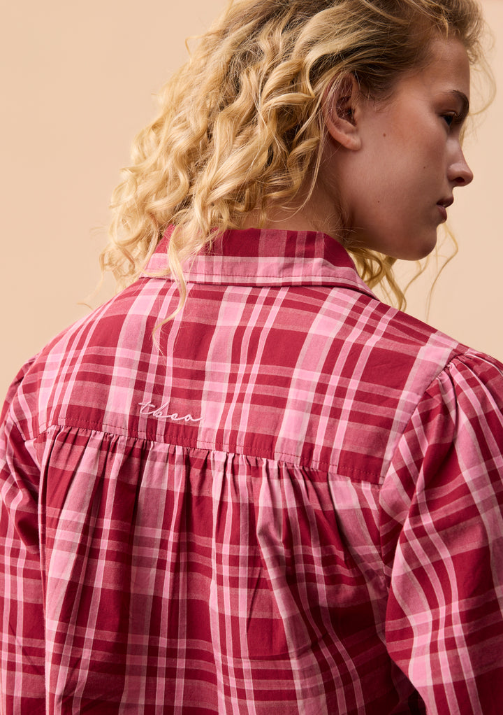 Cotton Pajamas in Pink Tartan