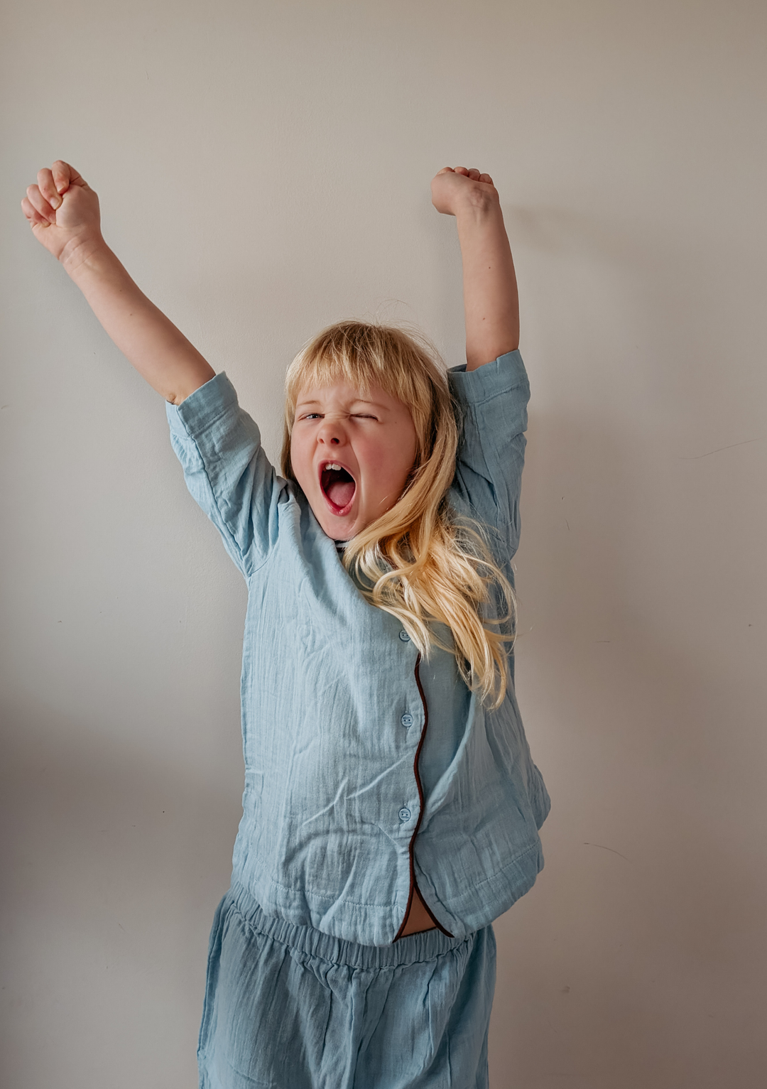 Cotton Kids Pyjamas in Blue