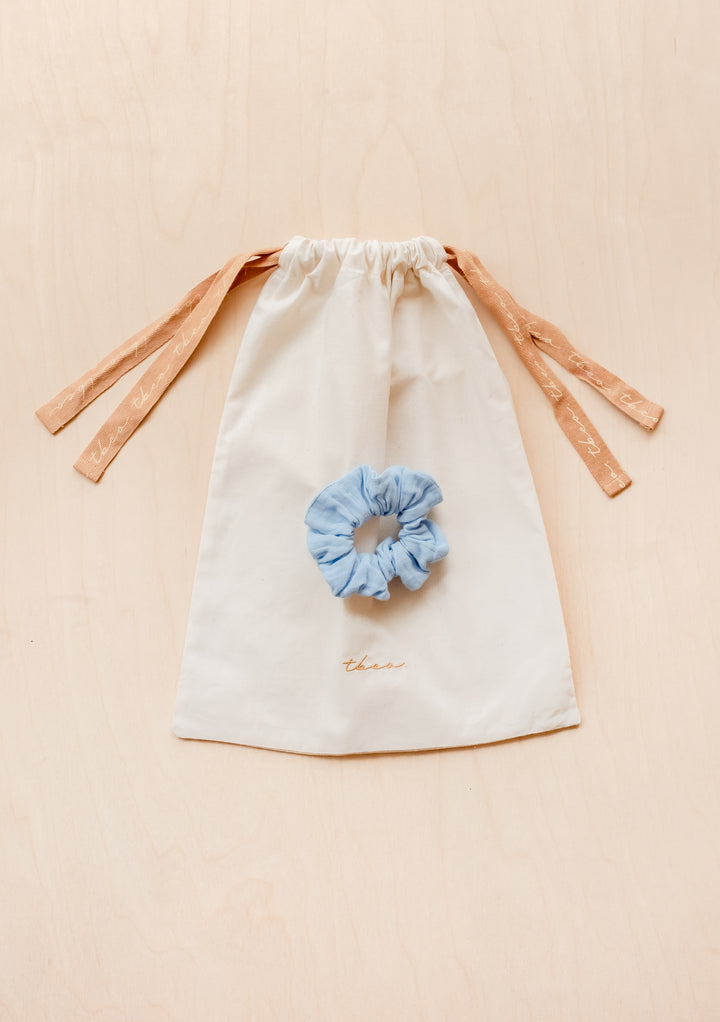 Cotton Pajamas in Blue Scallop