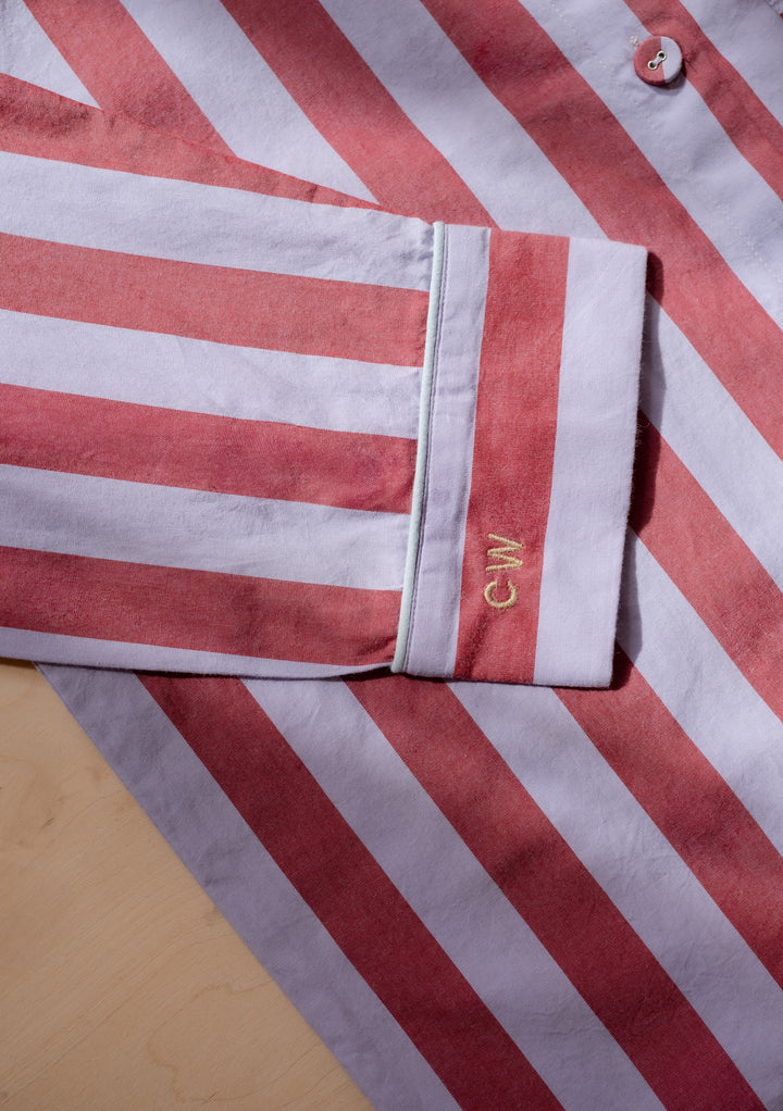 Cotton Pyjamas in Camel Harlequin