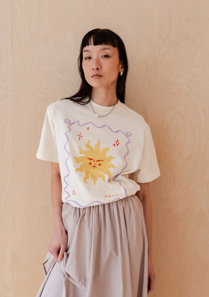 TBCo | Women's Cotton T-Shirt in Ecru Sun