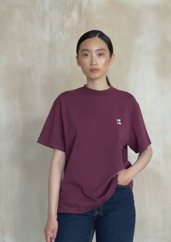 T-shirt en coton à motif Arlequin 